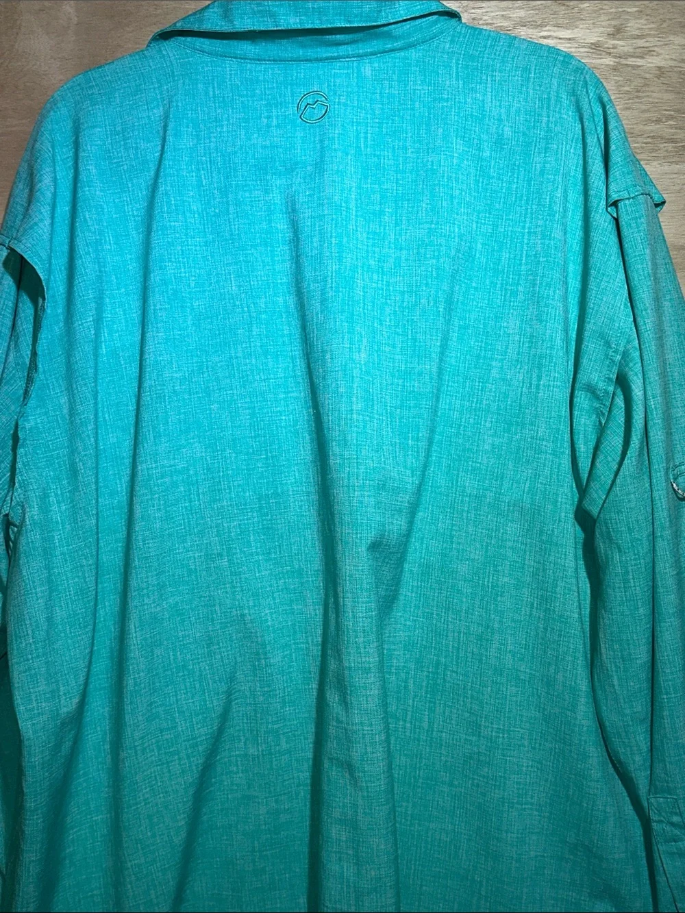 Magellan Outdoors Teal Lightweight Long-Sleeve Shirt Jacket Angler Fit 2XL